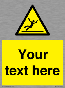 Custom Figure Slipping Sign